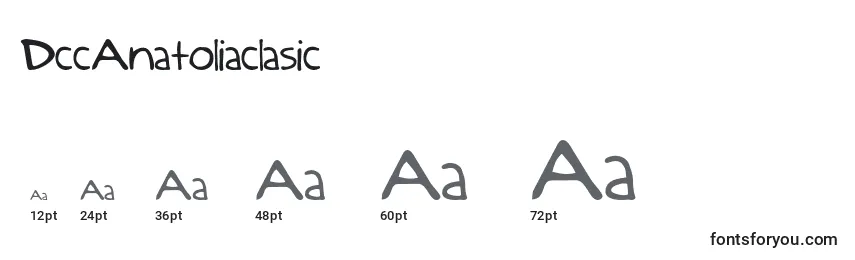 Размеры шрифта DccAnatoliaclasic
