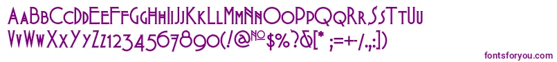 Babesintoylandnf Font – Purple Fonts on White Background