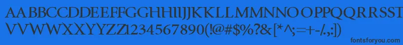 InfraredBold Font – Black Fonts on Blue Background