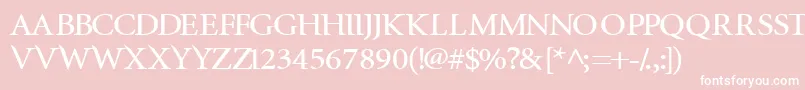 Шрифт InfraredBold – белые шрифты на розовом фоне