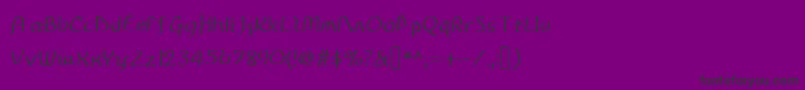 DiscoGrudgeStrokedWindowMedium Font – Black Fonts on Purple Background