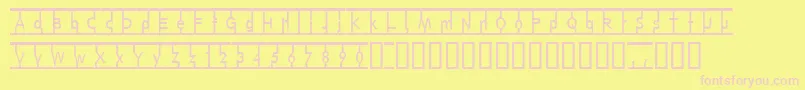 SnagMag Font – Pink Fonts on Yellow Background