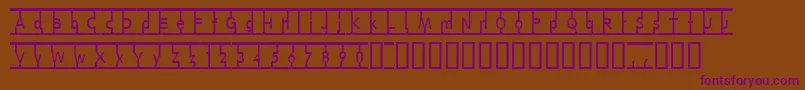 Шрифт SnagMag – фиолетовые шрифты на коричневом фоне