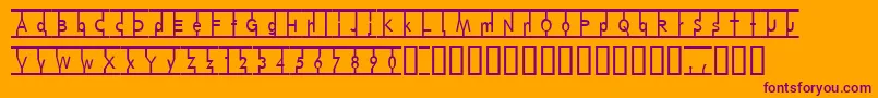 SnagMag Font – Purple Fonts on Orange Background