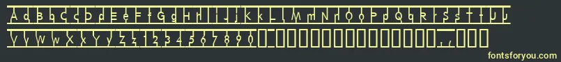 SnagMag Font – Yellow Fonts on Black Background