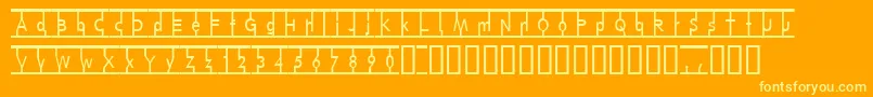 SnagMag Font – Yellow Fonts on Orange Background
