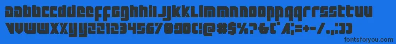 Exoplanet Font – Black Fonts on Blue Background