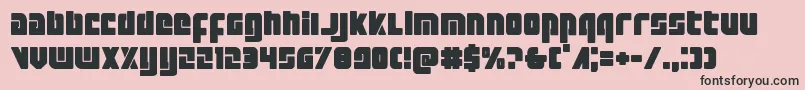 Exoplanet Font – Black Fonts on Pink Background