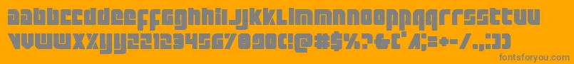 Exoplanet Font – Gray Fonts on Orange Background