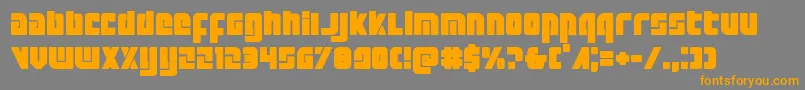 Exoplanet Font – Orange Fonts on Gray Background