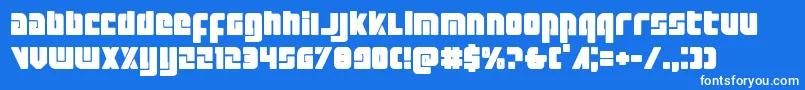 Exoplanet Font – White Fonts on Blue Background