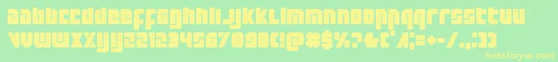 Exoplanet Font – Yellow Fonts on Green Background