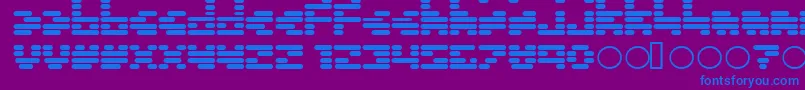 Шрифт Invalid ffy – синие шрифты на фиолетовом фоне