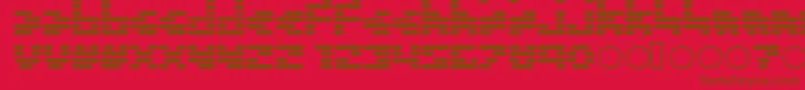 Invalid ffy Font – Brown Fonts on Red Background