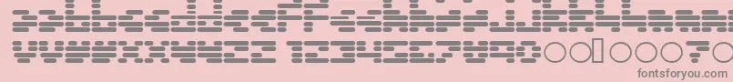 フォントInvalid ffy – ピンクの背景に灰色の文字