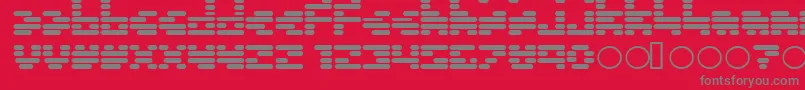 Invalid ffy Font – Gray Fonts on Red Background