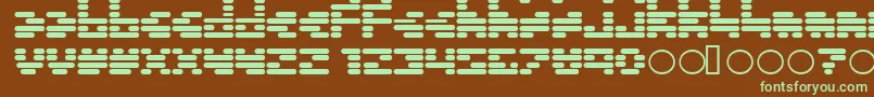 Invalid ffy Font – Green Fonts on Brown Background