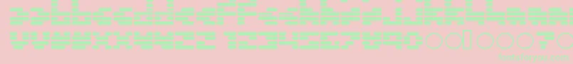 Invalid ffy-Schriftart – Grüne Schriften auf rosa Hintergrund
