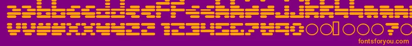 Police Invalid ffy – polices orange sur fond violet