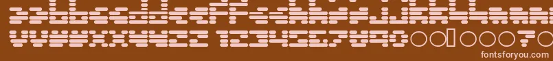 Invalid ffy-fontti – vaaleanpunaiset fontit ruskealla taustalla