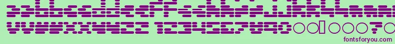 Invalid ffy-fontti – violetit fontit vihreällä taustalla