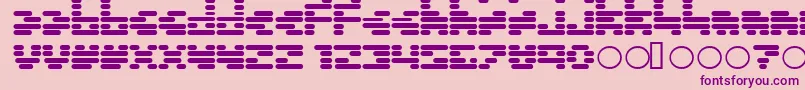 Invalid ffy-fontti – violetit fontit vaaleanpunaisella taustalla
