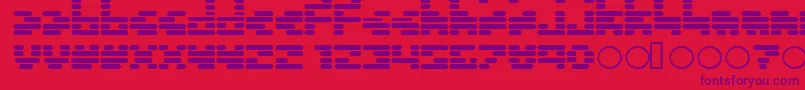 Invalid ffy Font – Purple Fonts on Red Background