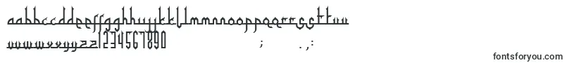 Tafakur-fontti – Alkavat T:lla olevat fontit