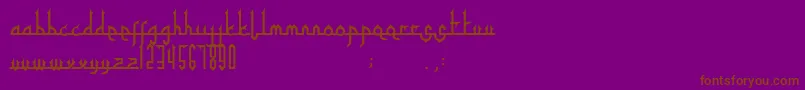 Lisätietoja Tafakur-fontista Tafakur-fontti – ruskeat fontit violetilla taustalla