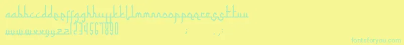 More about Tafakur Font Tafakur Font – Green Fonts on Yellow Background