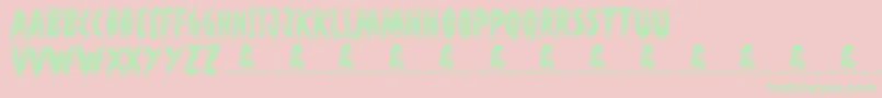 OhShit Font – Green Fonts on Pink Background