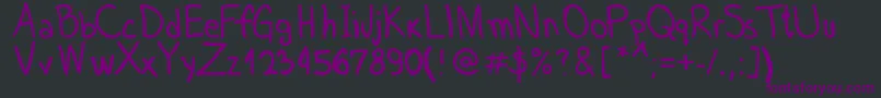 Шрифт MartinSansFont – фиолетовые шрифты на чёрном фоне