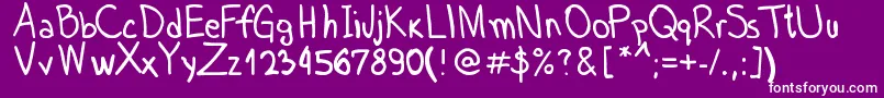 MartinSansFont Font – White Fonts on Purple Background