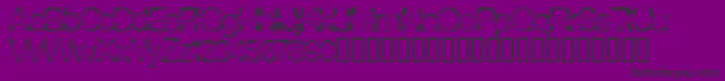 Dj4skin ffy Font – Black Fonts on Purple Background