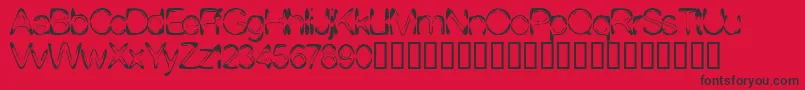 Dj4skin ffy Font – Black Fonts on Red Background