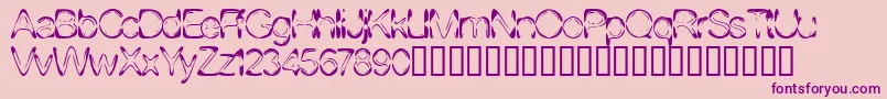 Dj4skin ffy Font – Purple Fonts on Pink Background