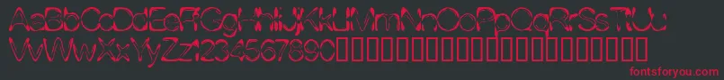 Dj4skin ffy Font – Red Fonts on Black Background