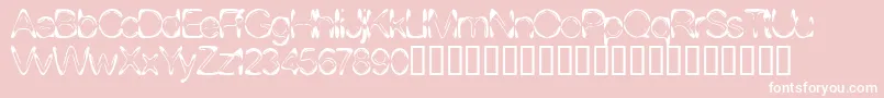 Dj4skin ffy Font – White Fonts on Pink Background