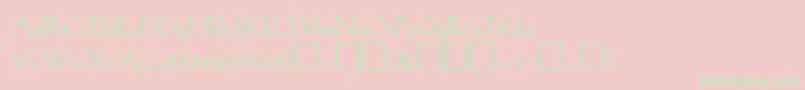 KochPlain Font – Green Fonts on Pink Background