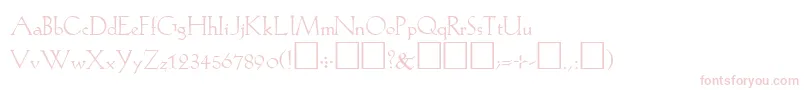 KochPlain Font – Pink Fonts on White Background