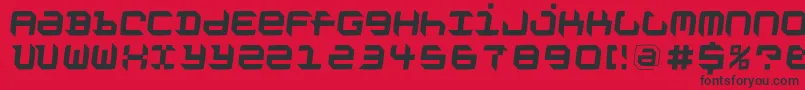 Vandoesburgbrokenfs Font – Black Fonts on Red Background