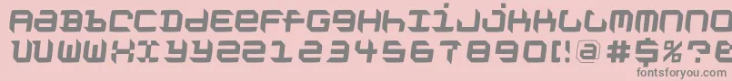 Vandoesburgbrokenfs Font – Gray Fonts on Pink Background