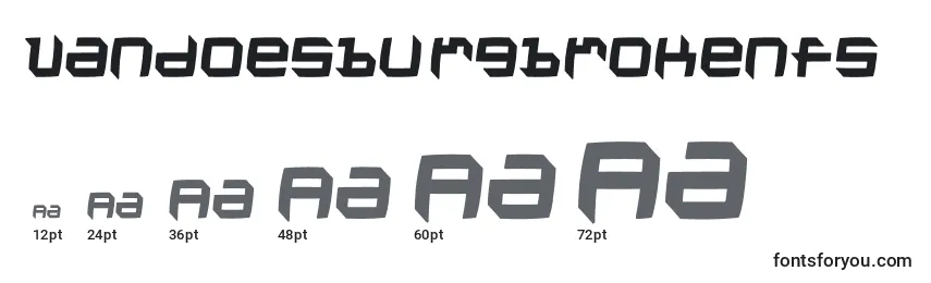 Vandoesburgbrokenfs Font Sizes