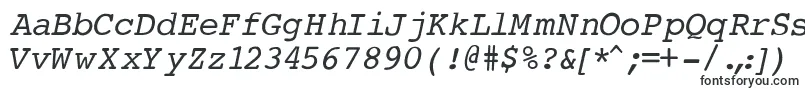 CourierNormalItalic-Schriftart – Schriftarten, die mit C beginnen