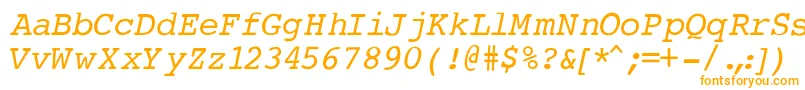 CourierNormalItalic Font – Orange Fonts