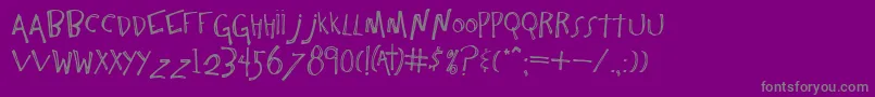 Constant Font – Gray Fonts on Purple Background
