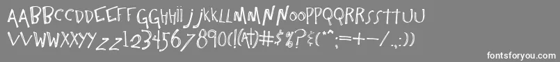 Constant Font – White Fonts on Gray Background