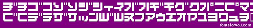 フォントMassive10K – 紫の背景に白い文字