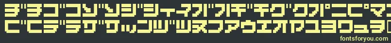 Massive10K Font – Yellow Fonts on Black Background