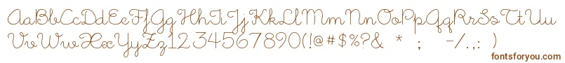 LittleDaysAlt Font – Brown Fonts on White Background